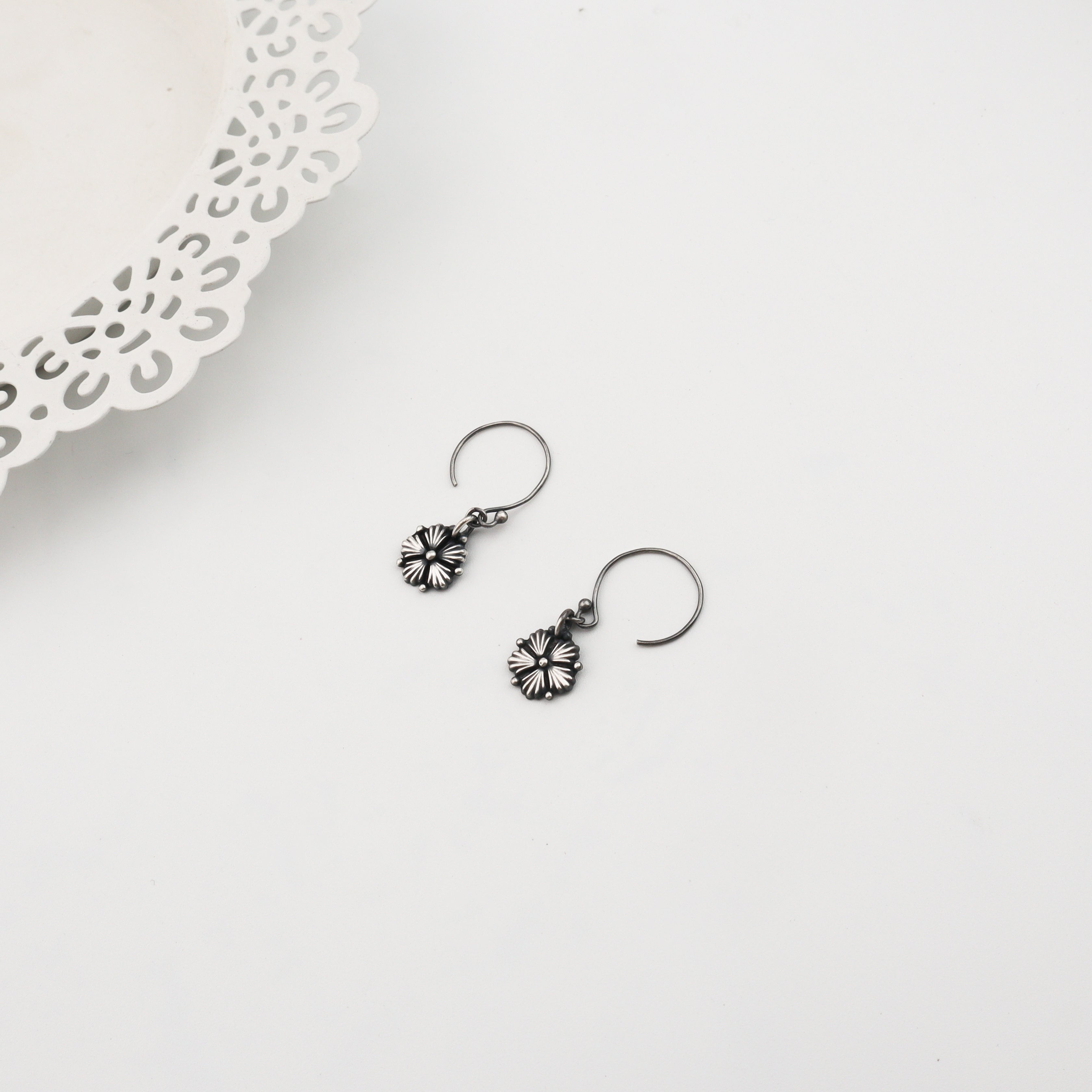Silver Oxidized Jaswanda Dangler earring