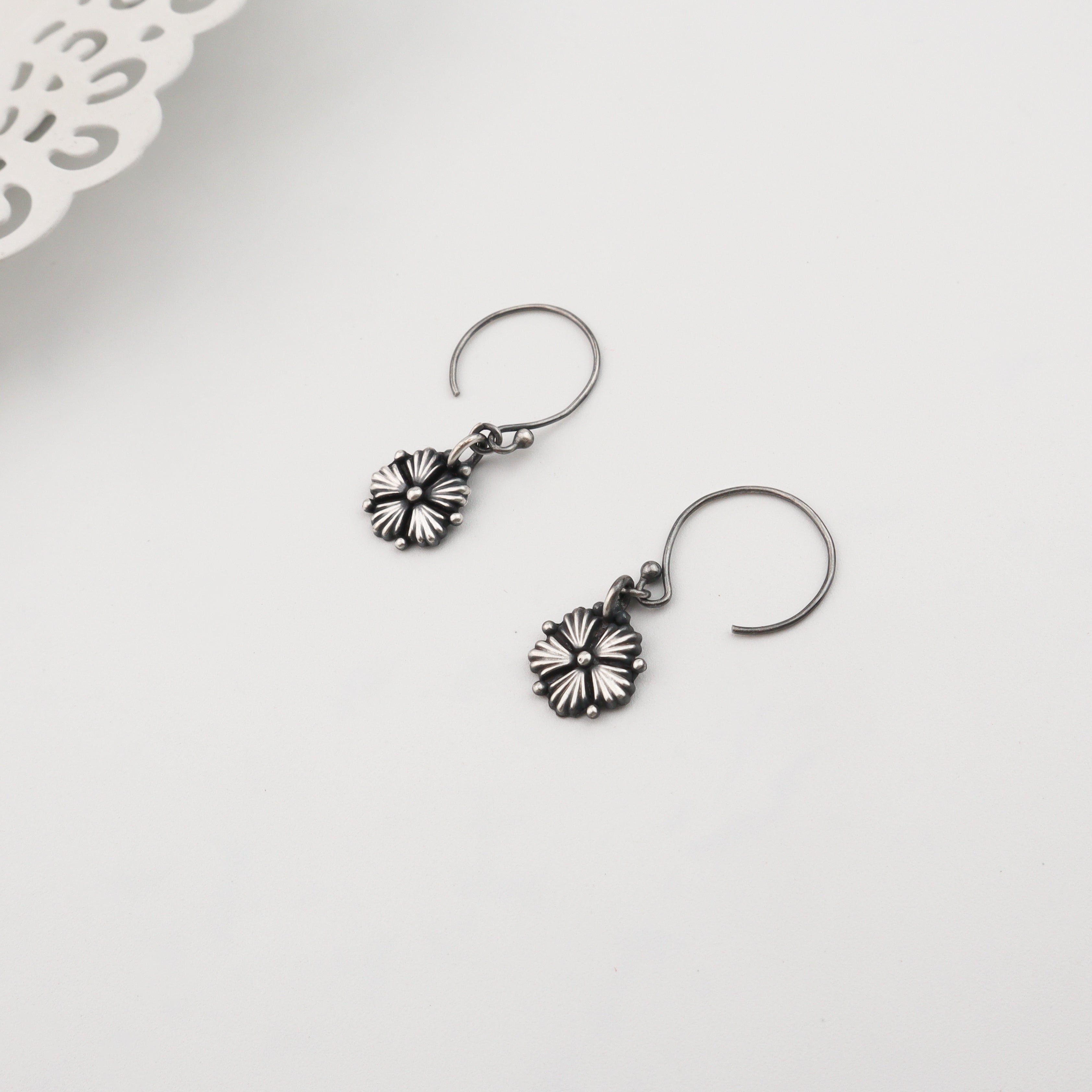 Silver Oxidized Jaswanda Dangler earring