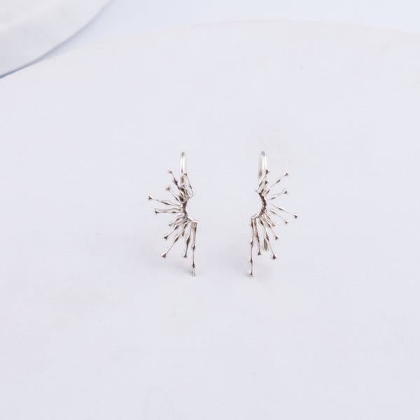 Silver Sparkle Earcuffs