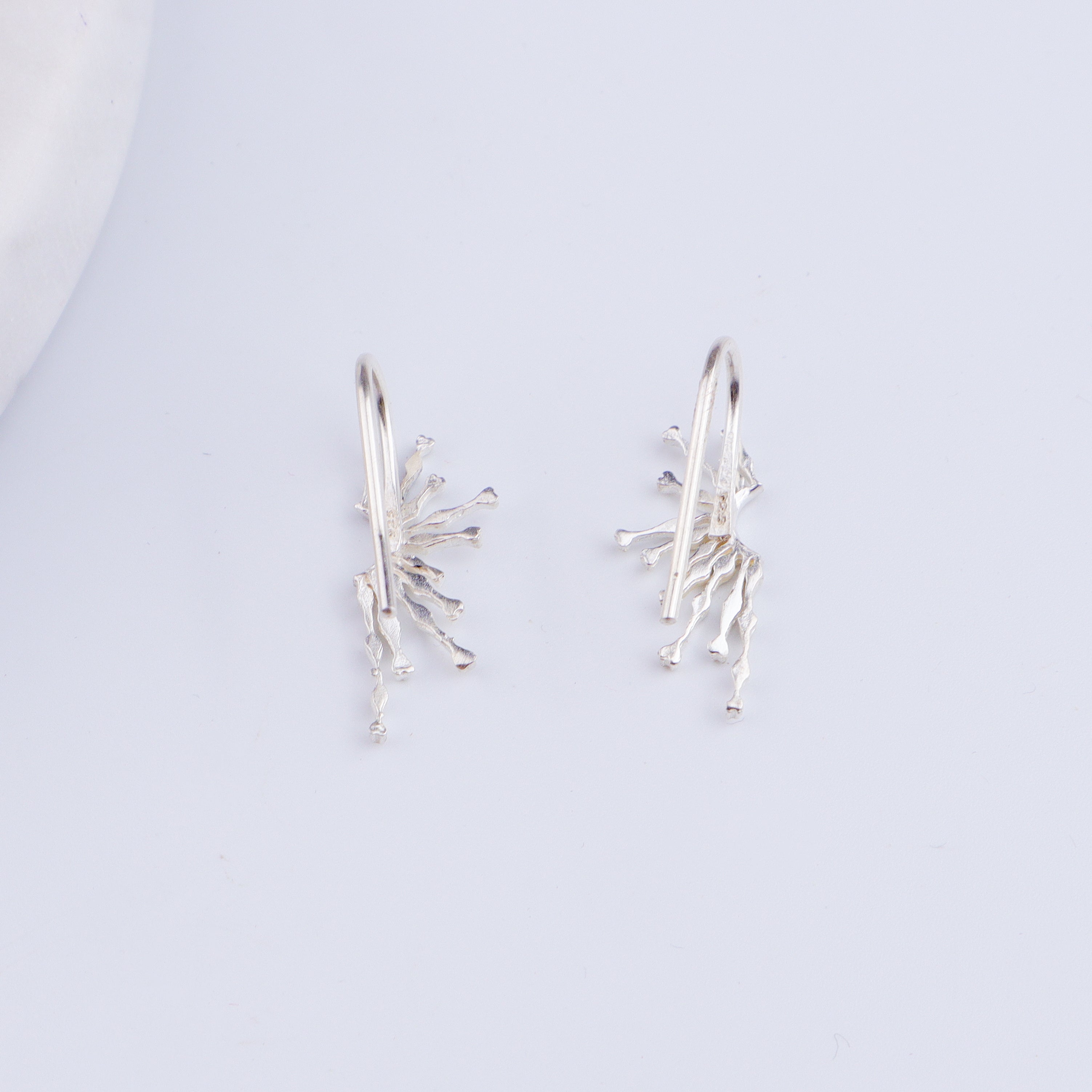 Silver Sparkle Earcuffs