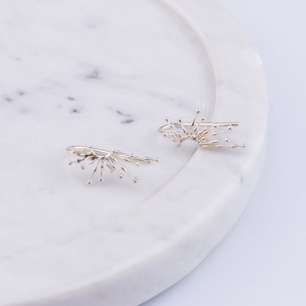 Silver Sparkle Earcuffs