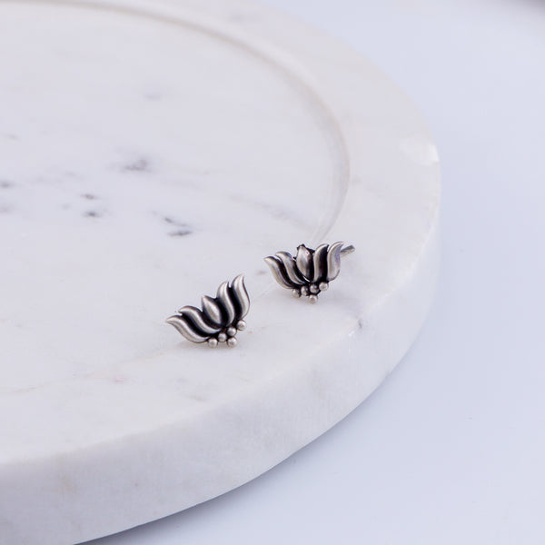 Lotus Studs | 92.5 Silver
