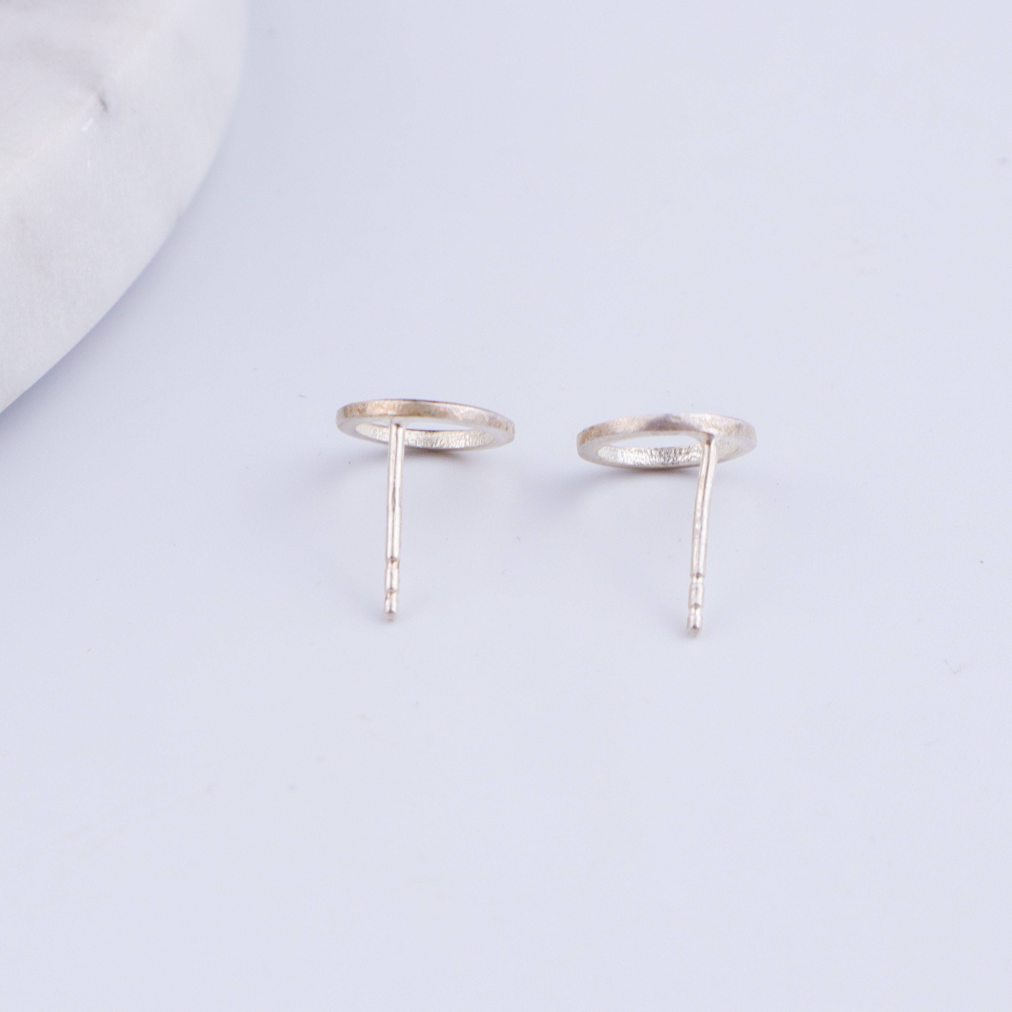 Tiny Silver Round Studs | 92.5 Silver