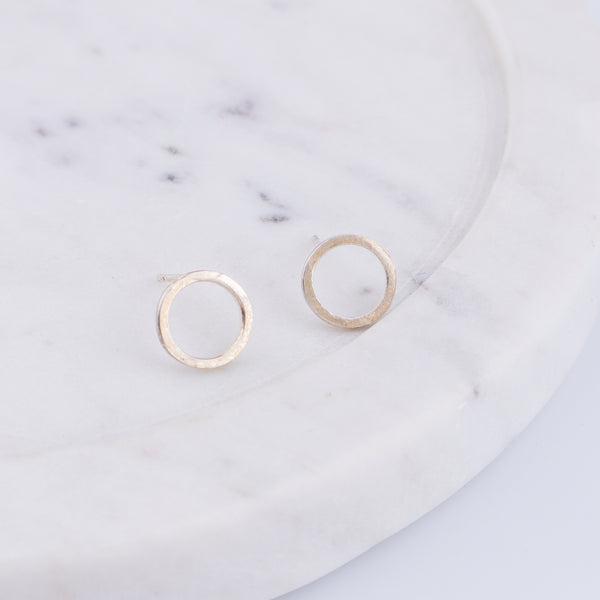 Tiny Silver Round Studs | 92.5 Silver