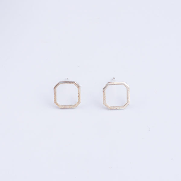 Tiny Silver Squircle Studs | 92.5 Silver