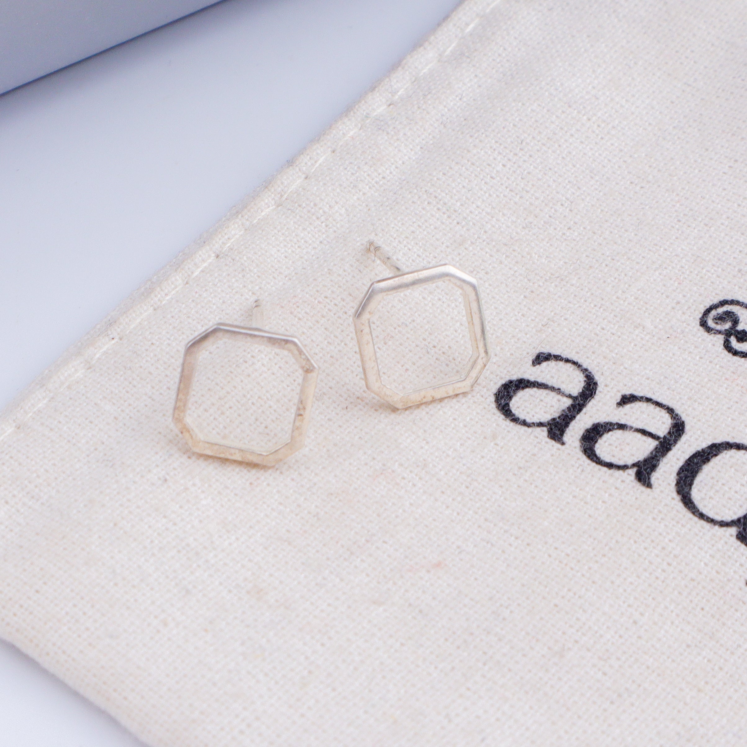 Tiny Silver Squircle Studs | 92.5 Silver