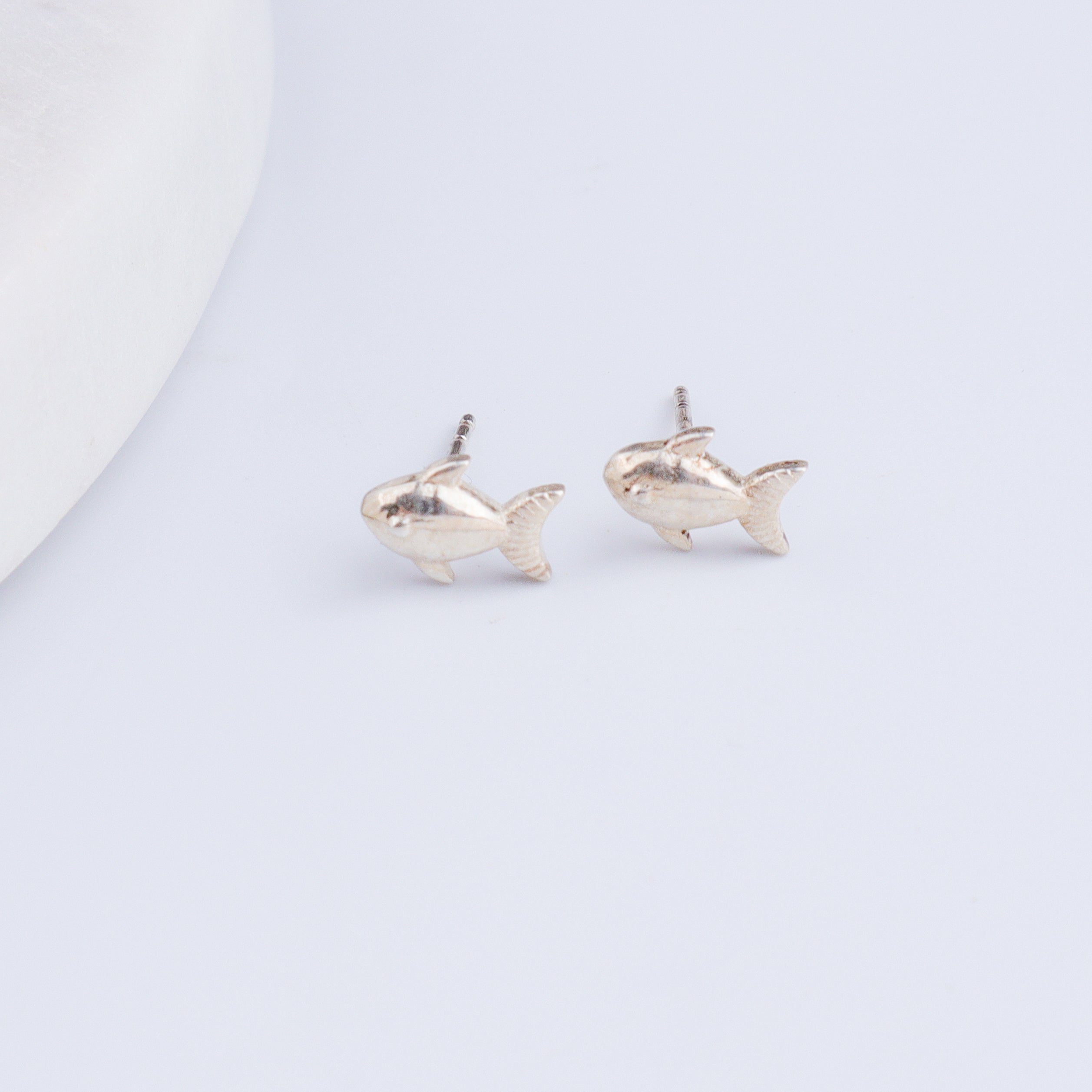 Silver Fish Studs | 92.5 Silver