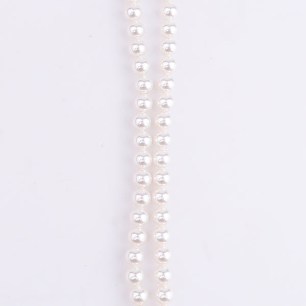 Silver Pink CZ Tanmani Set with Pearls