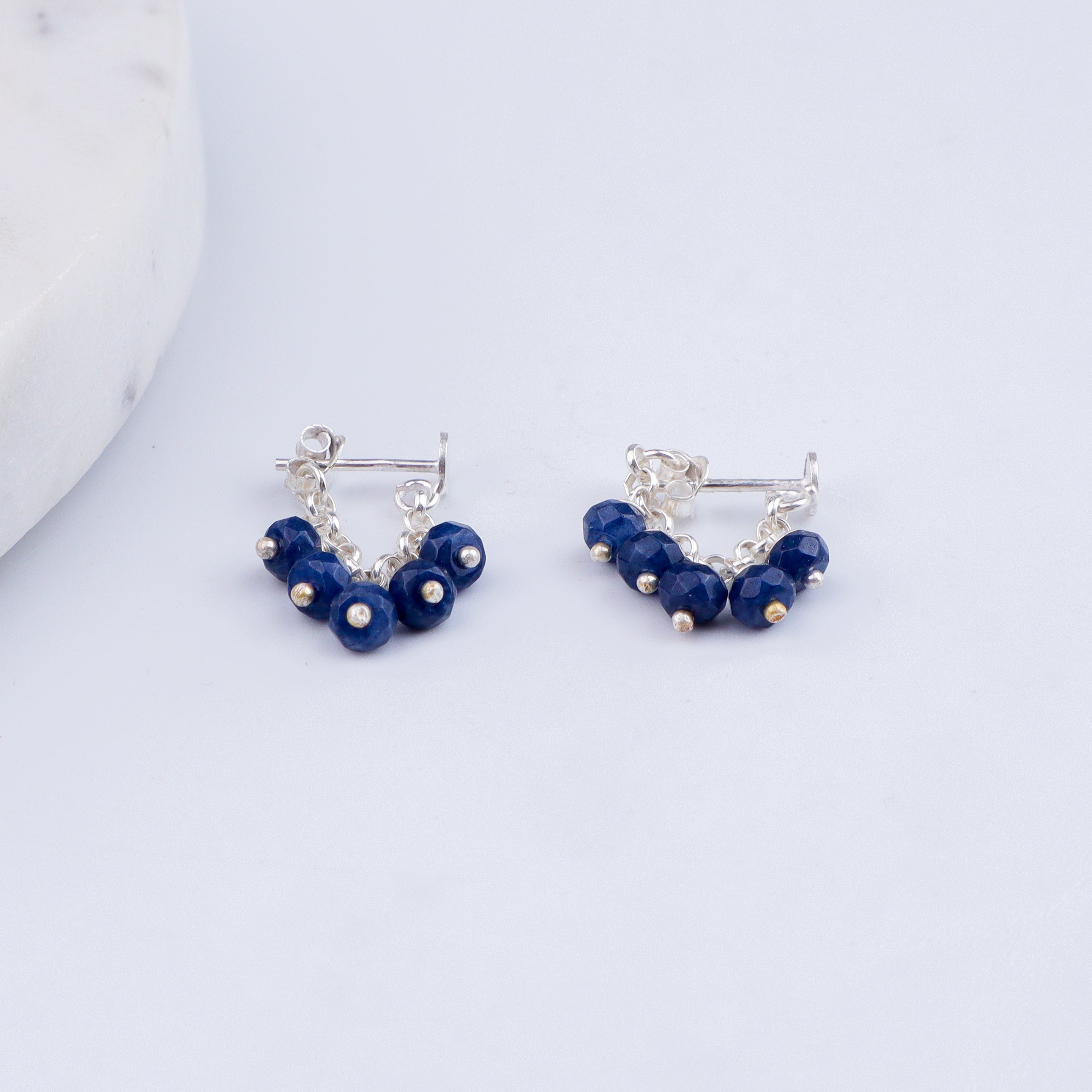 Silver Blue Sapphire Trinket