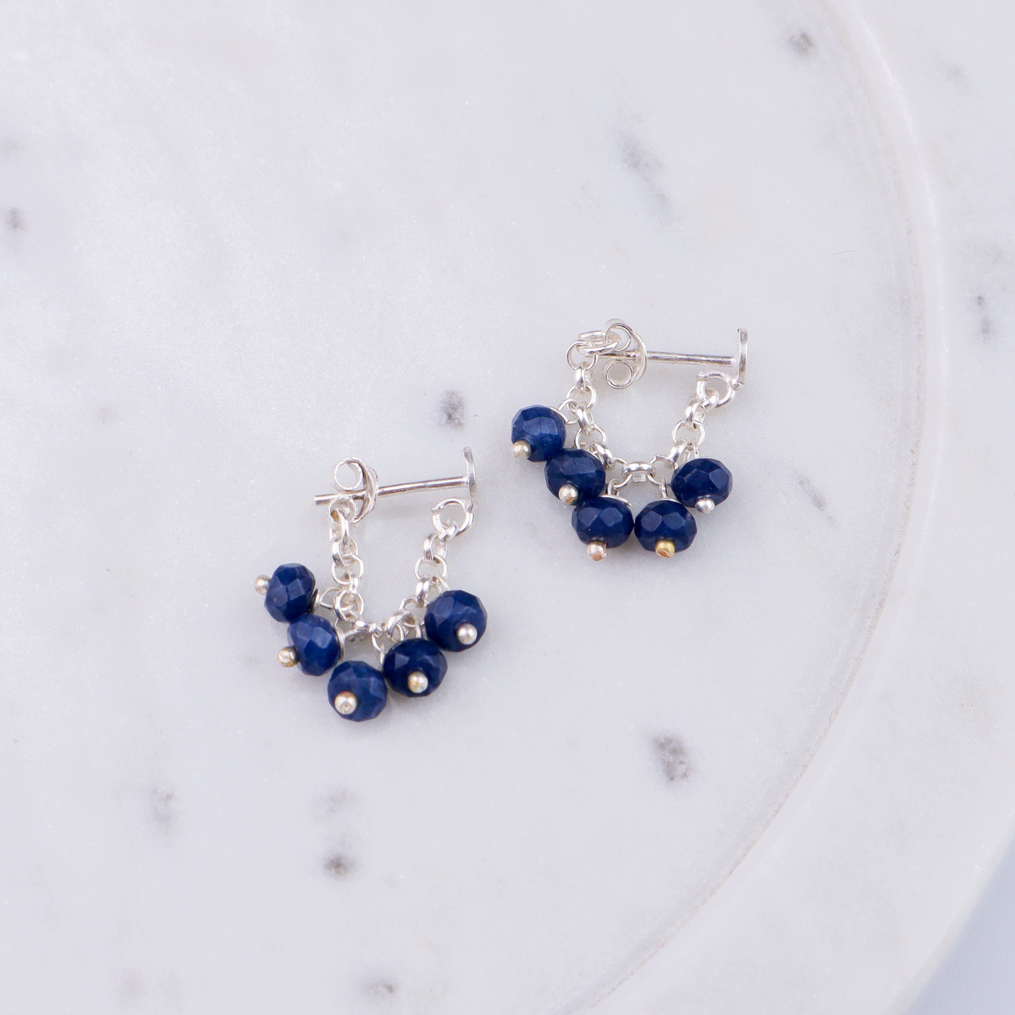 Silver Blue Sapphire Trinket