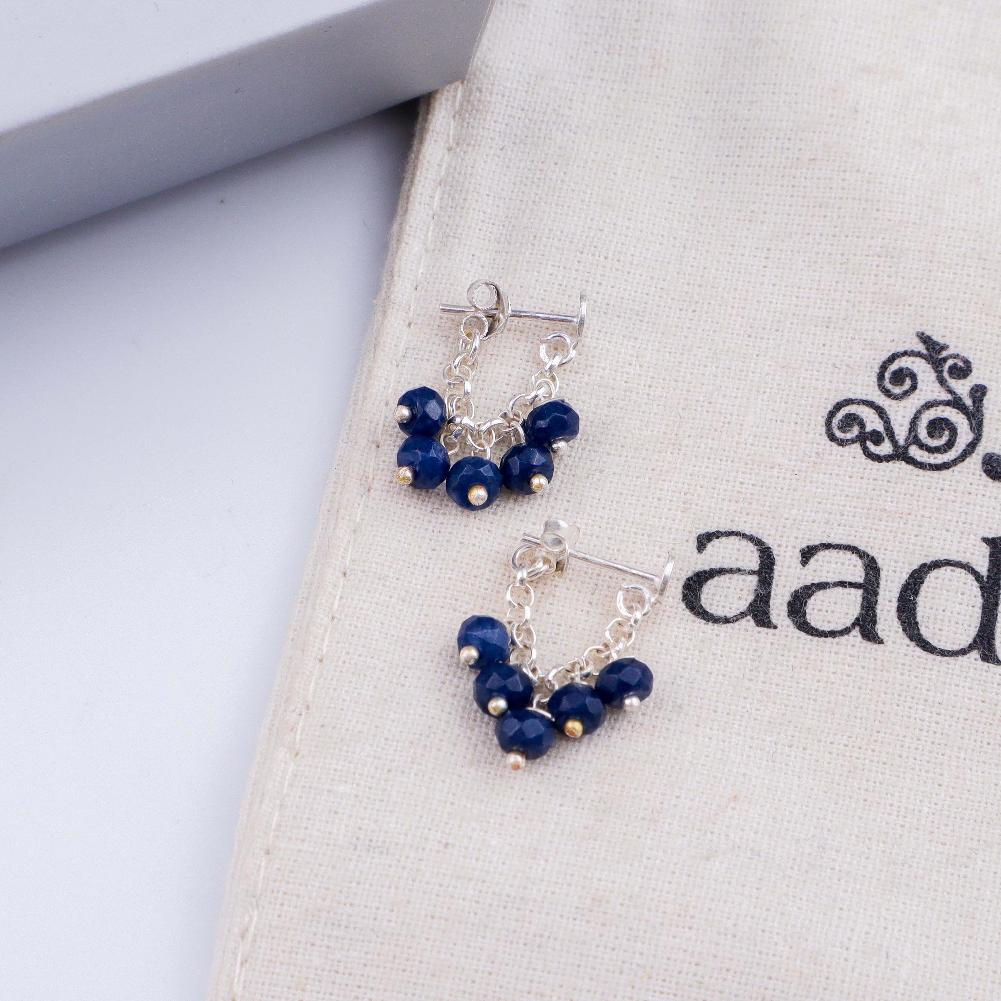 Silver Blue Sapphire Trinket