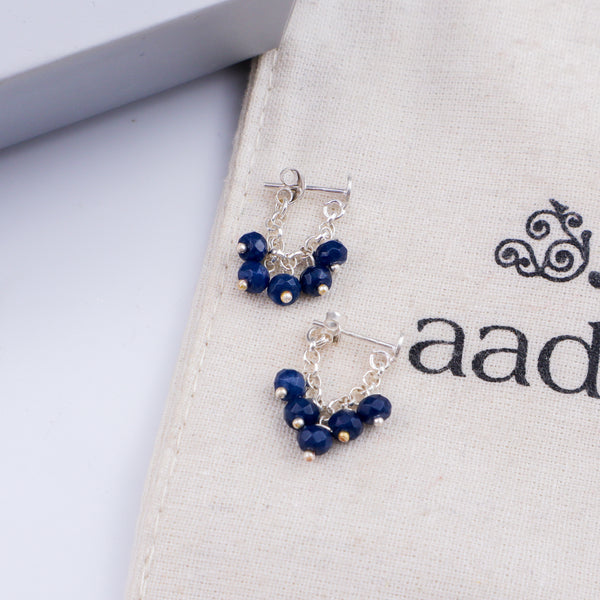 Silver Blue Sapphire Trinket