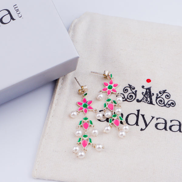 Petal Fall Meena Earring