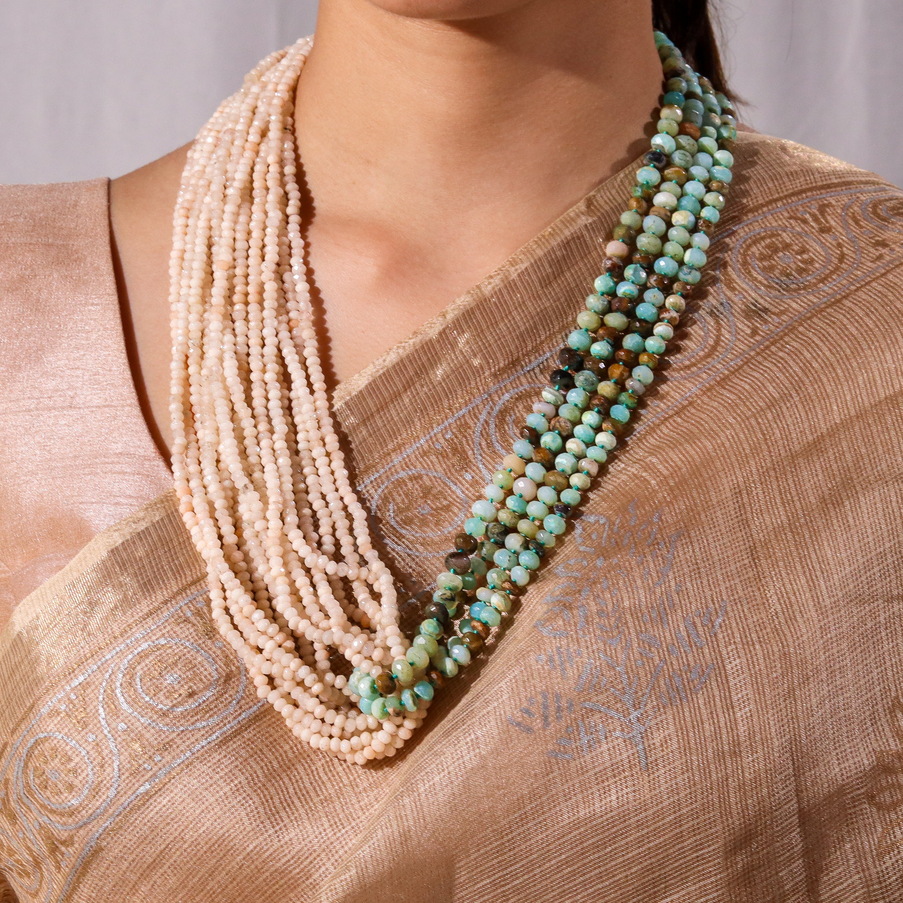 Luxe Necklace - Blue Opal