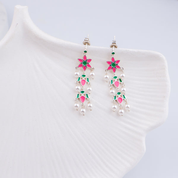 Petal Fall Meena Earring