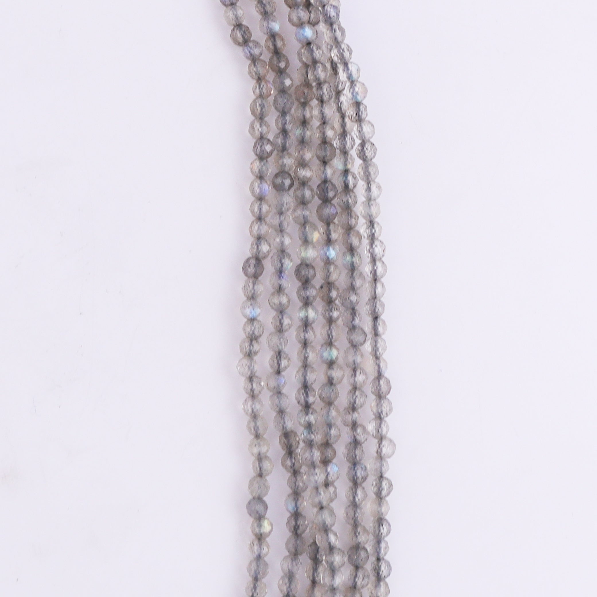 Silver CZ Tanmani Set with Labradorite