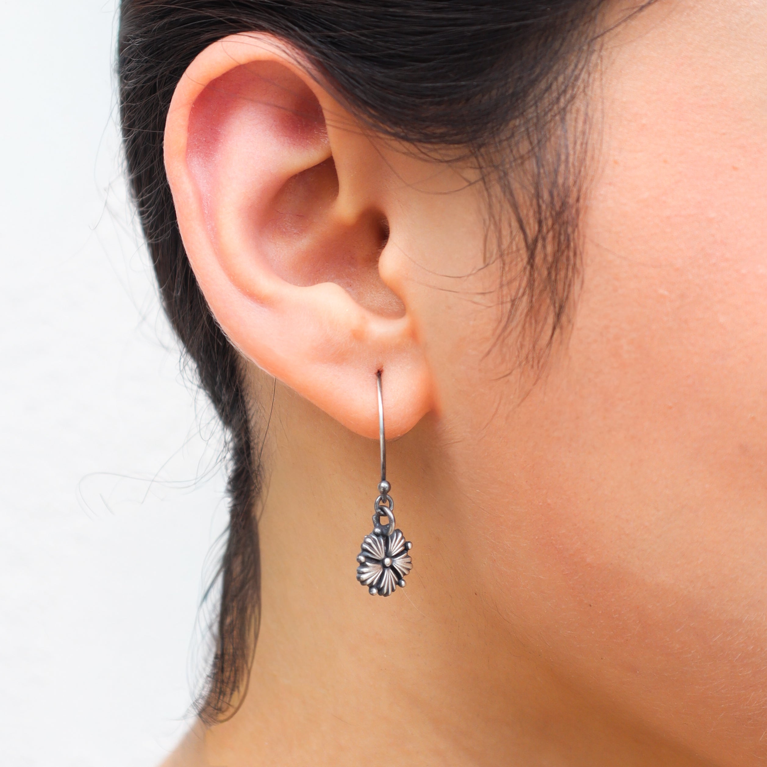 Silver Oxidized Jaswanda Dangler earring