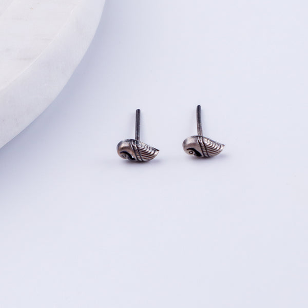Tiny Silver Peacock Stud | 92.5 Silver