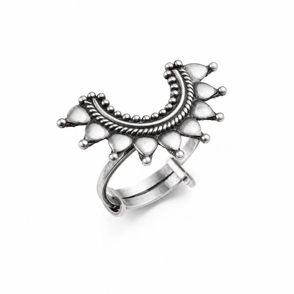 Itihaas Silver Ghumat Ring