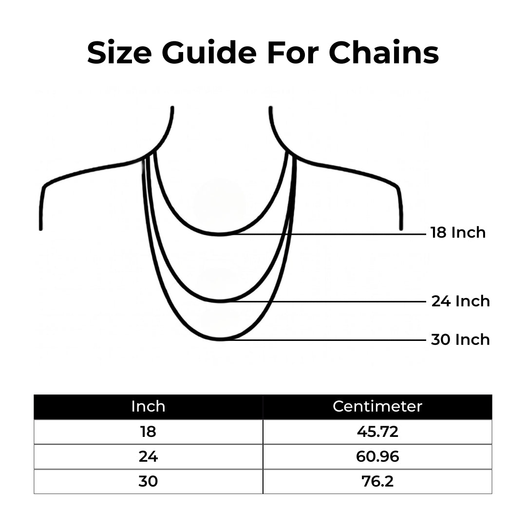 Unisex Thin Silver Chain – 24 Inches | 92.5 Sterling Silver