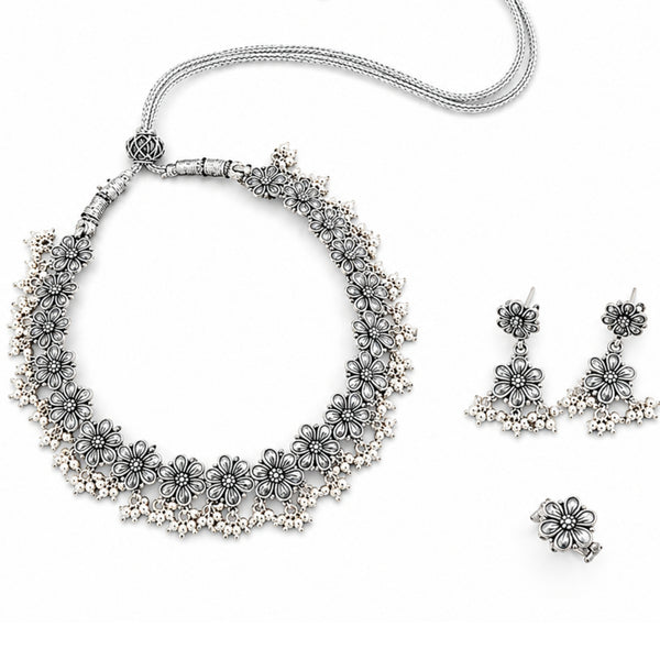 Bageecha Set - Silver Floral (Made to Order)