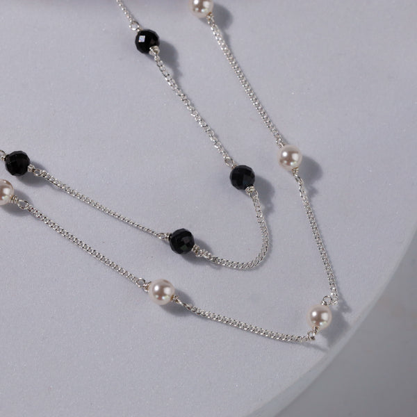 three way silver chain mangalsutra for daily wear
