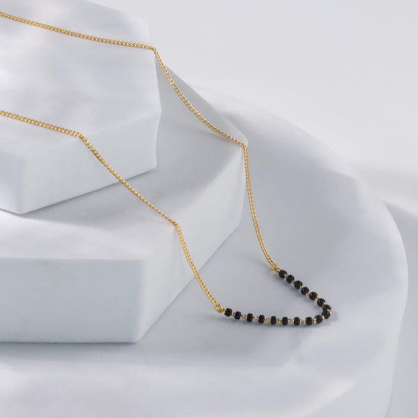 Classic Chain Mangalsutra | 22K Gold Plated | 92.5 Silver