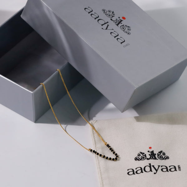 Classic Chain Mangalsutra | 22K Gold Plated | 92.5 Silver