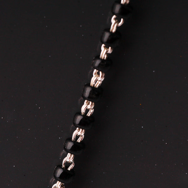 Silver Lasercut Pendant Mangalsutra