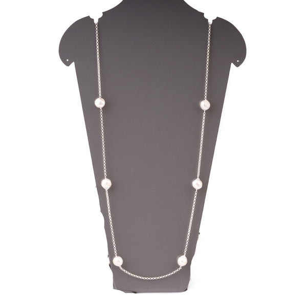 Silver Pearl Necklace