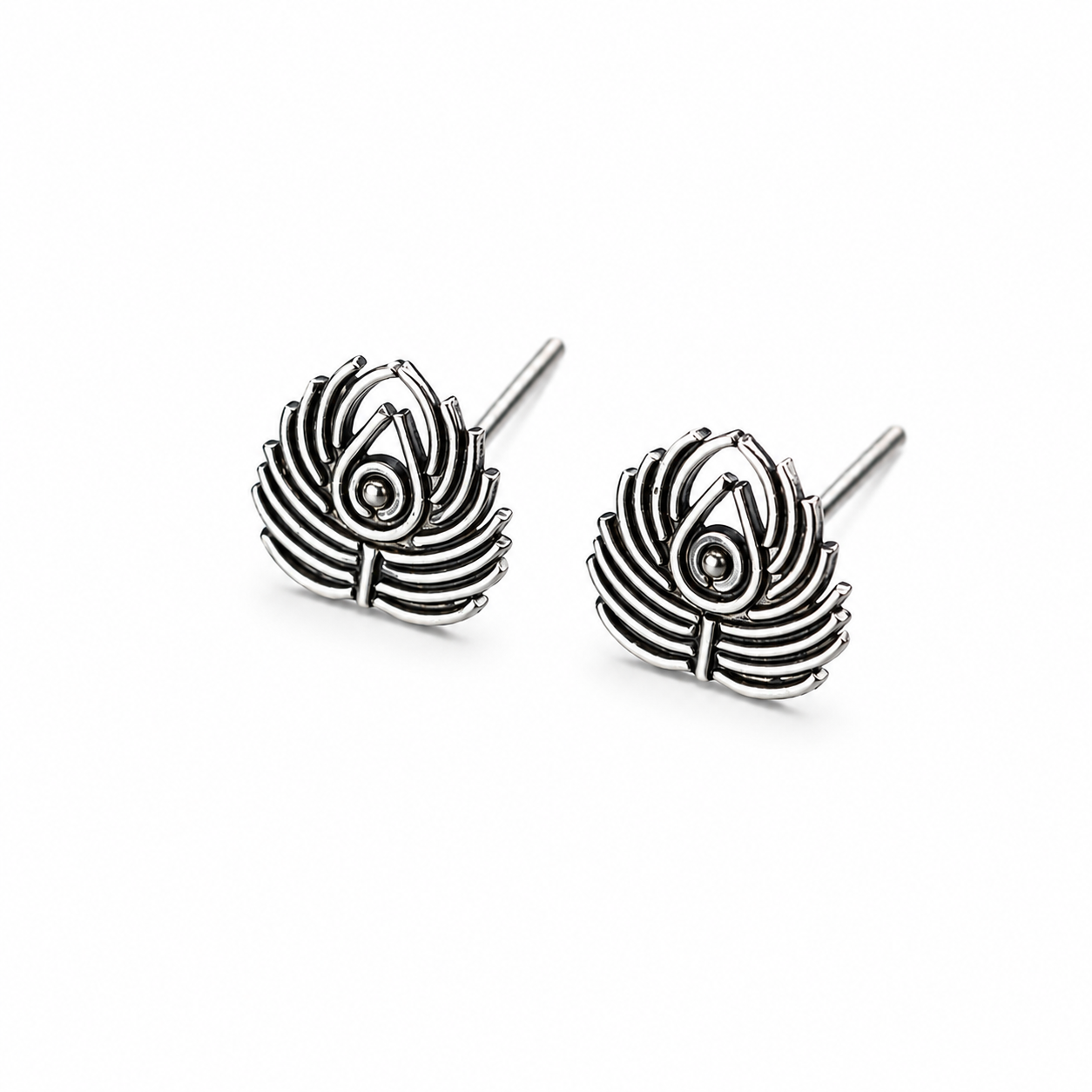Peacock Feather Earrings