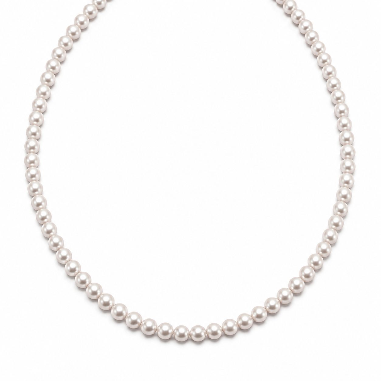 Pearl Beaded Necklace | 92.5 Sterling Silver (5 mm)