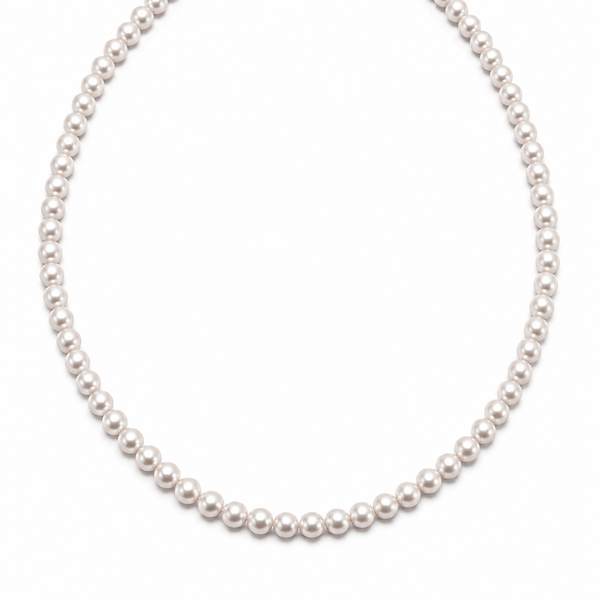 Pearl Beaded Necklace | 92.5 Sterling Silver (5 mm)