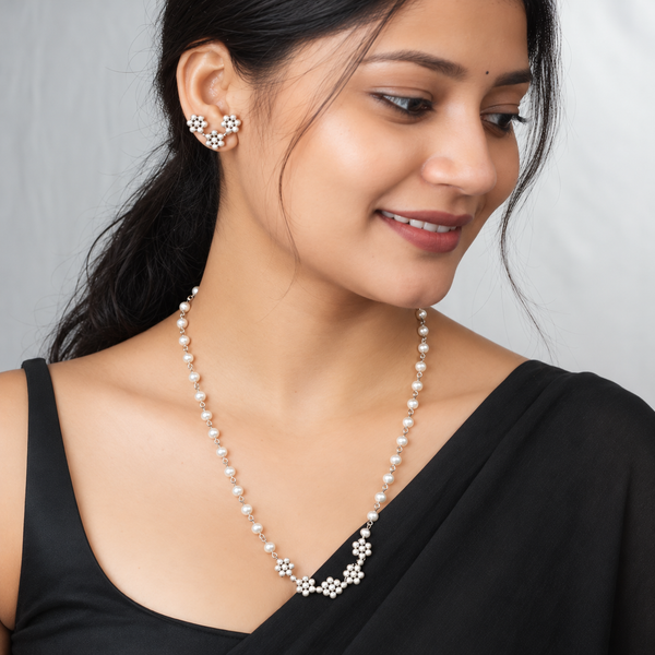 Kudi Pearl Ganthan Set | 92.5 Silver