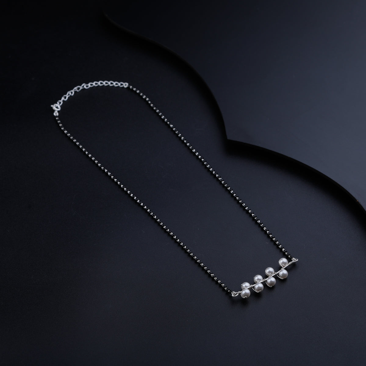 Silver Pearl Mangalsutra