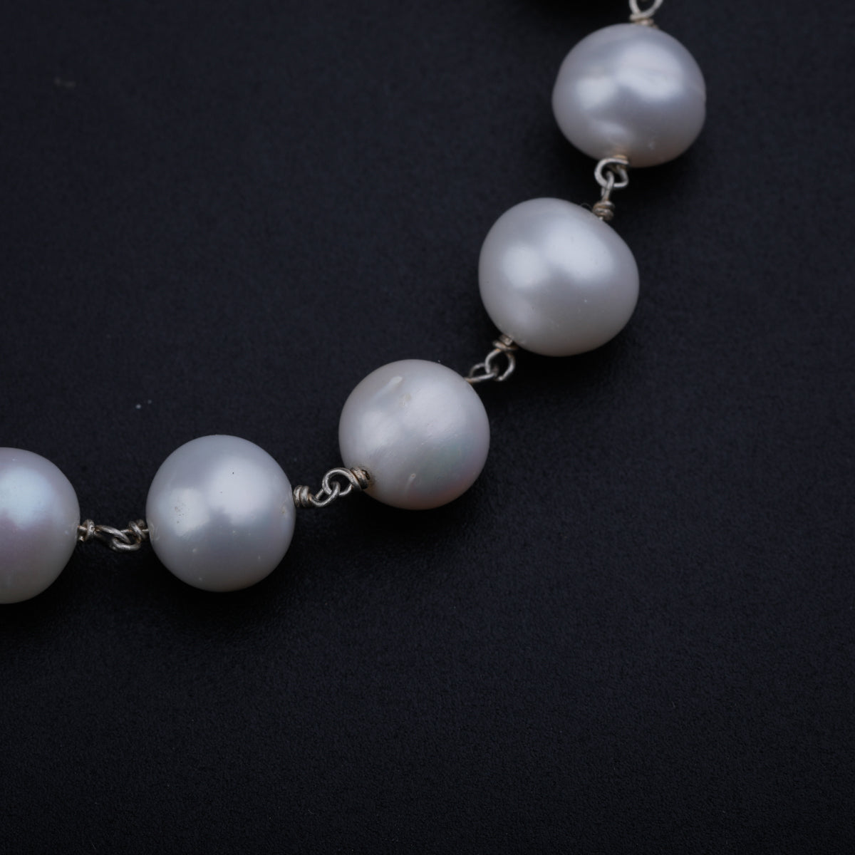 Pearl Ganthan Silver Bracelet