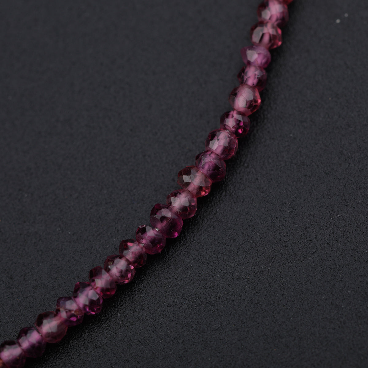 Silver Saroj Parn Multi Charm Necklace with Rhodolite