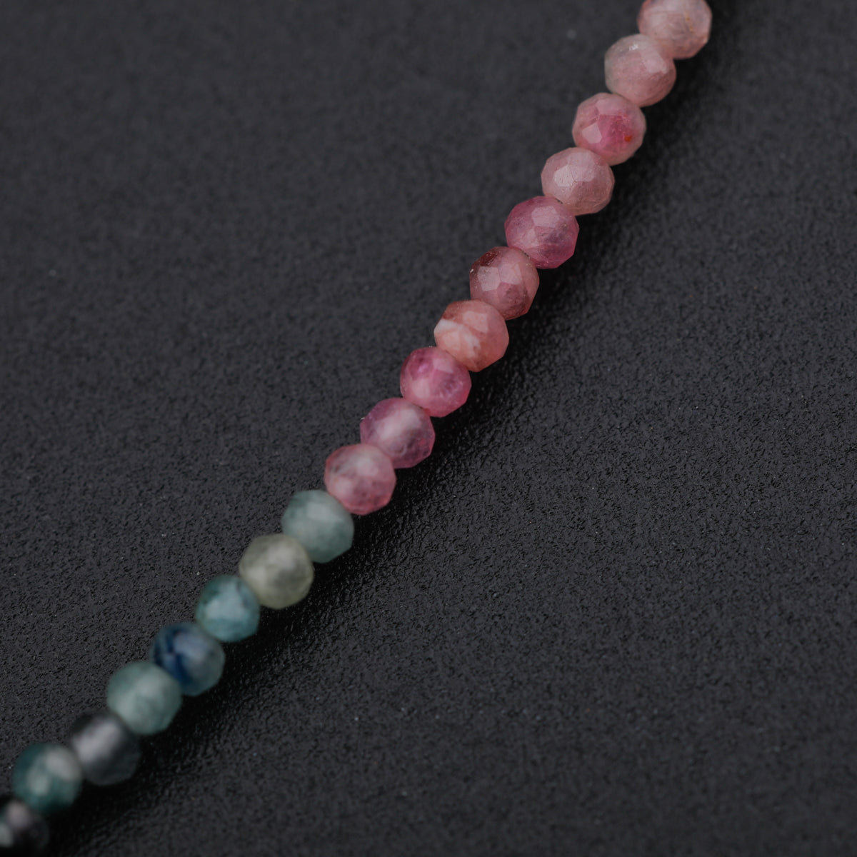 Silver Multi Charm Necklace with Tourmaline