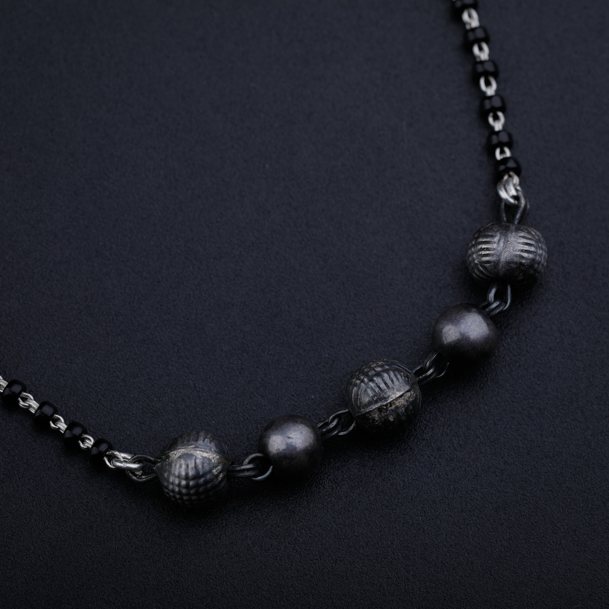 Oxidized Silver Mohan Maal Mangalsutra