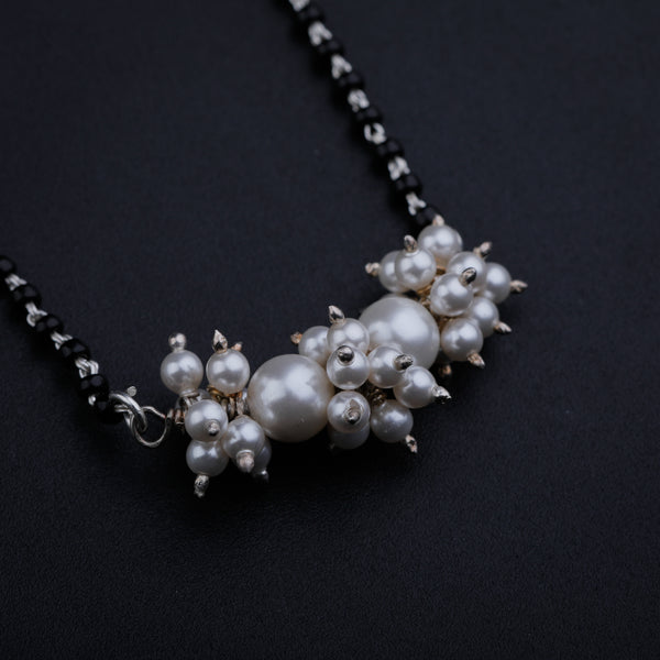Silver Pearl Bunch Mangalsutra