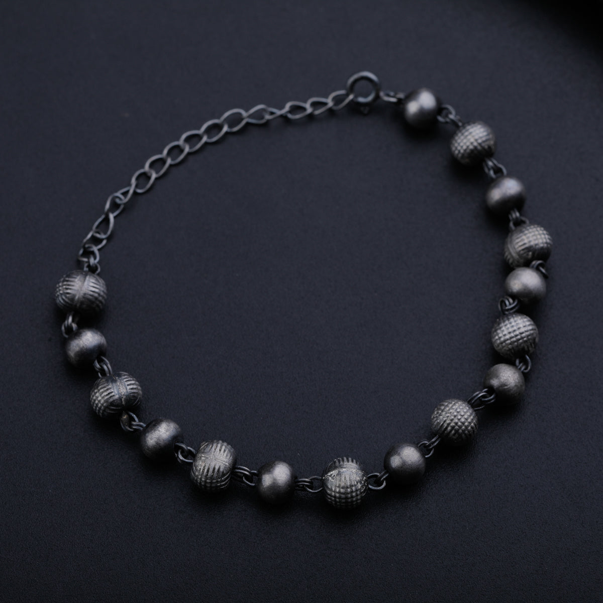 Silver Round Bead Bracelet