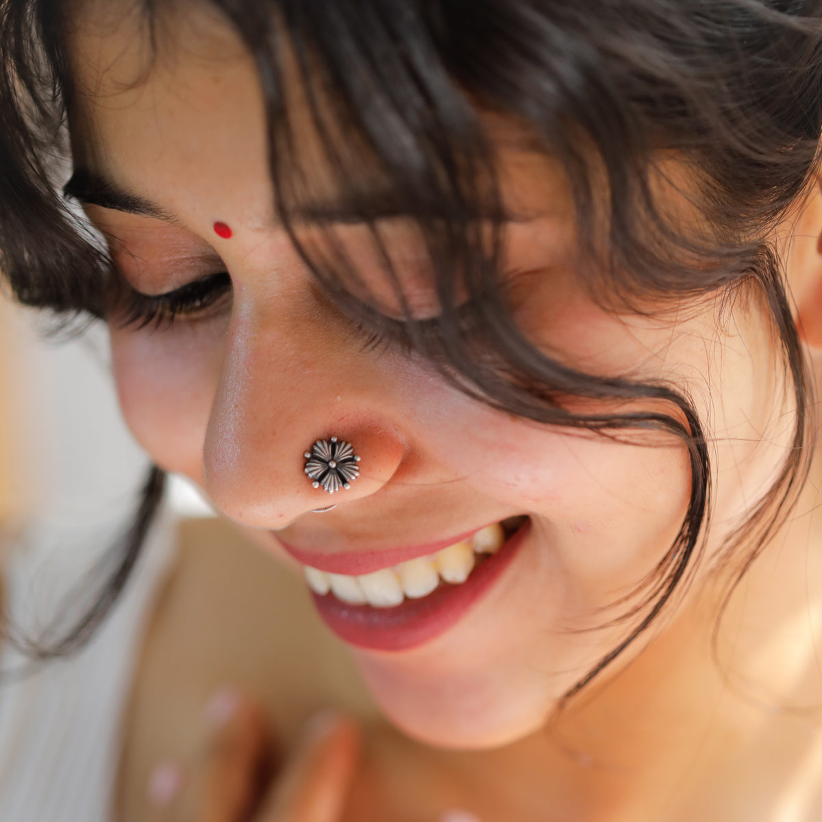 Jaswandi Nose pin (Pierced)