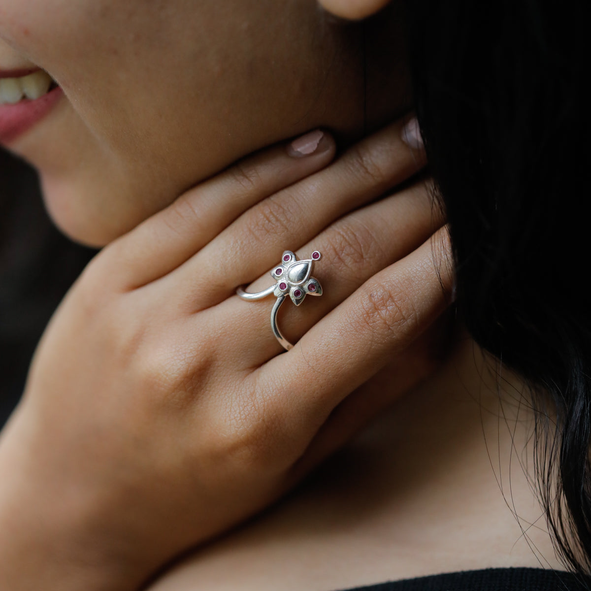 Silver Nakshatra Ring