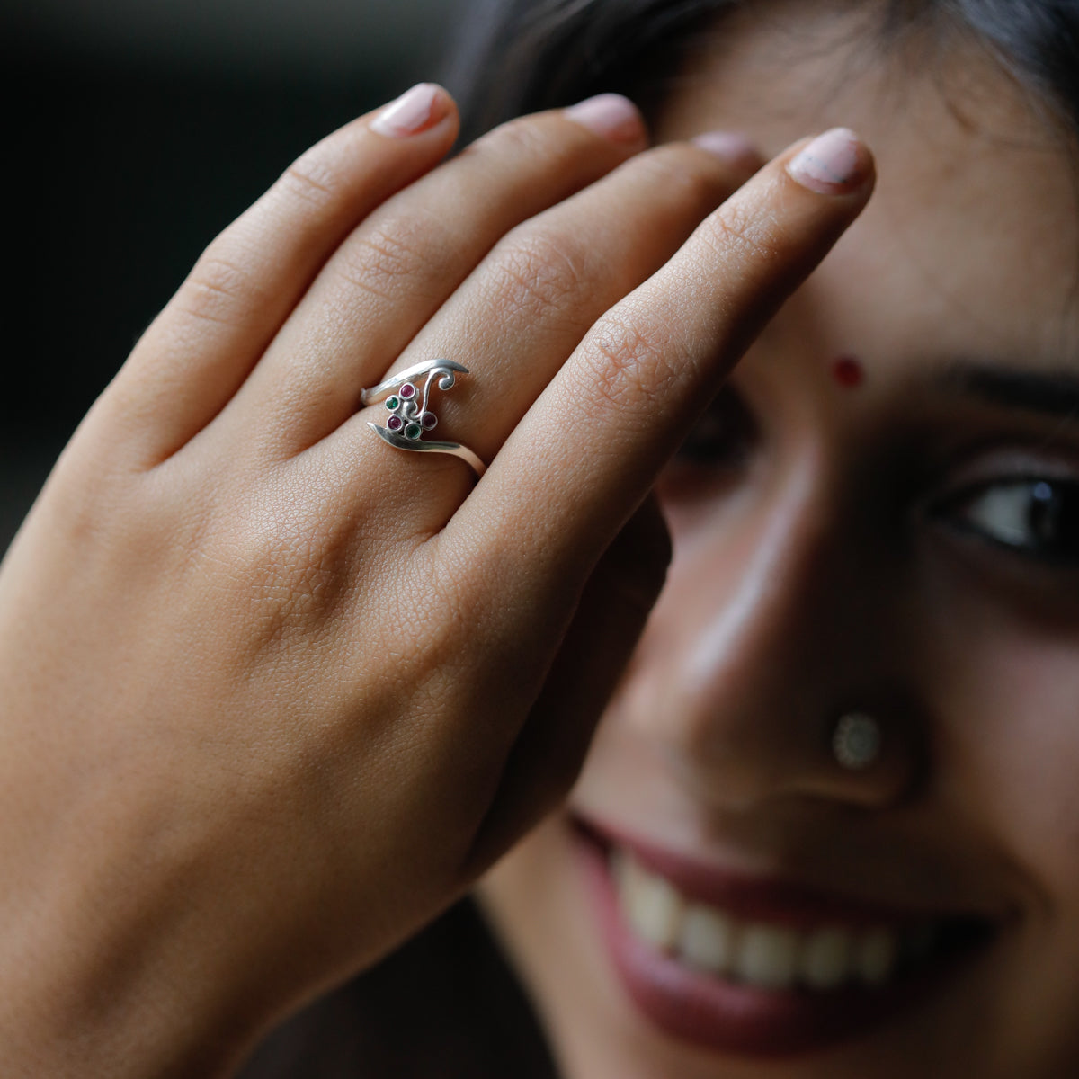 Silver Nakshatra Ring