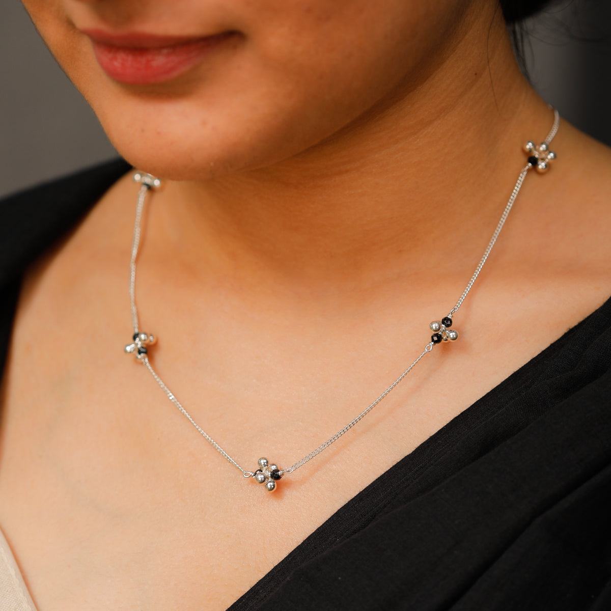 Silver Ghungroo Bunch Chain Mangalsutra