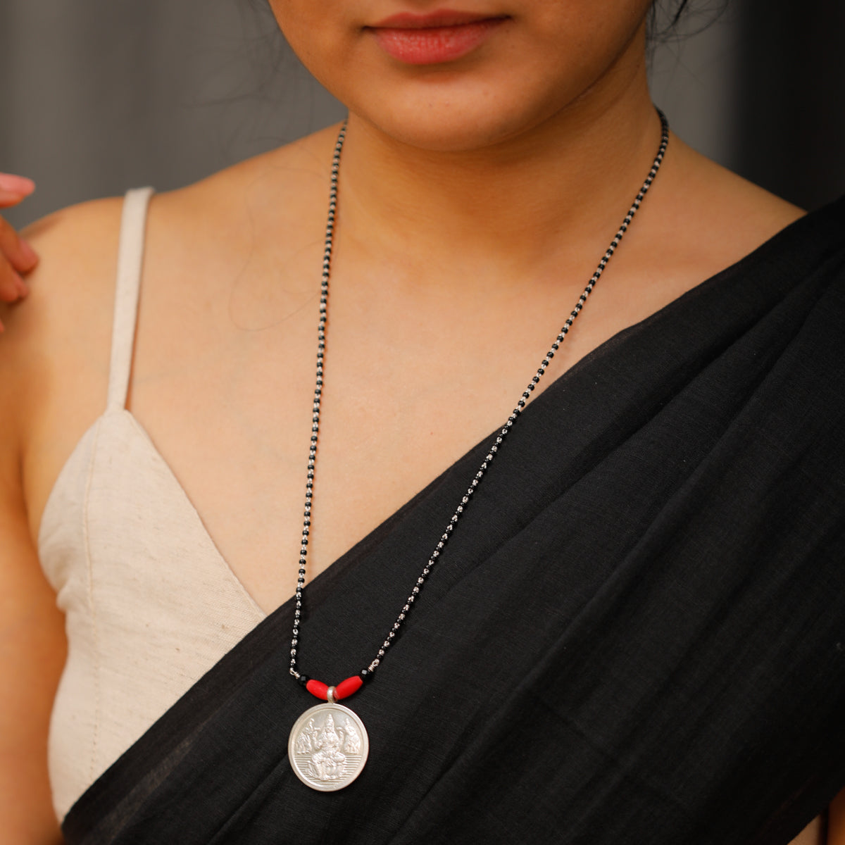 Handmade Silver Putali Mangalsutra