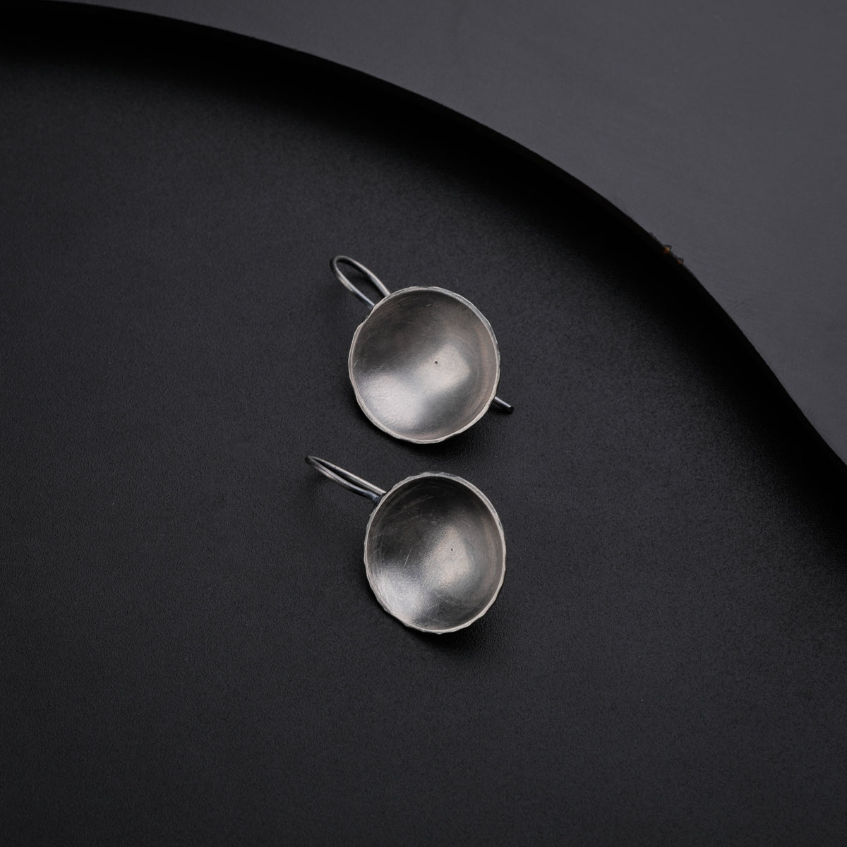 Silver Oxidized Vatee Earring (Small)