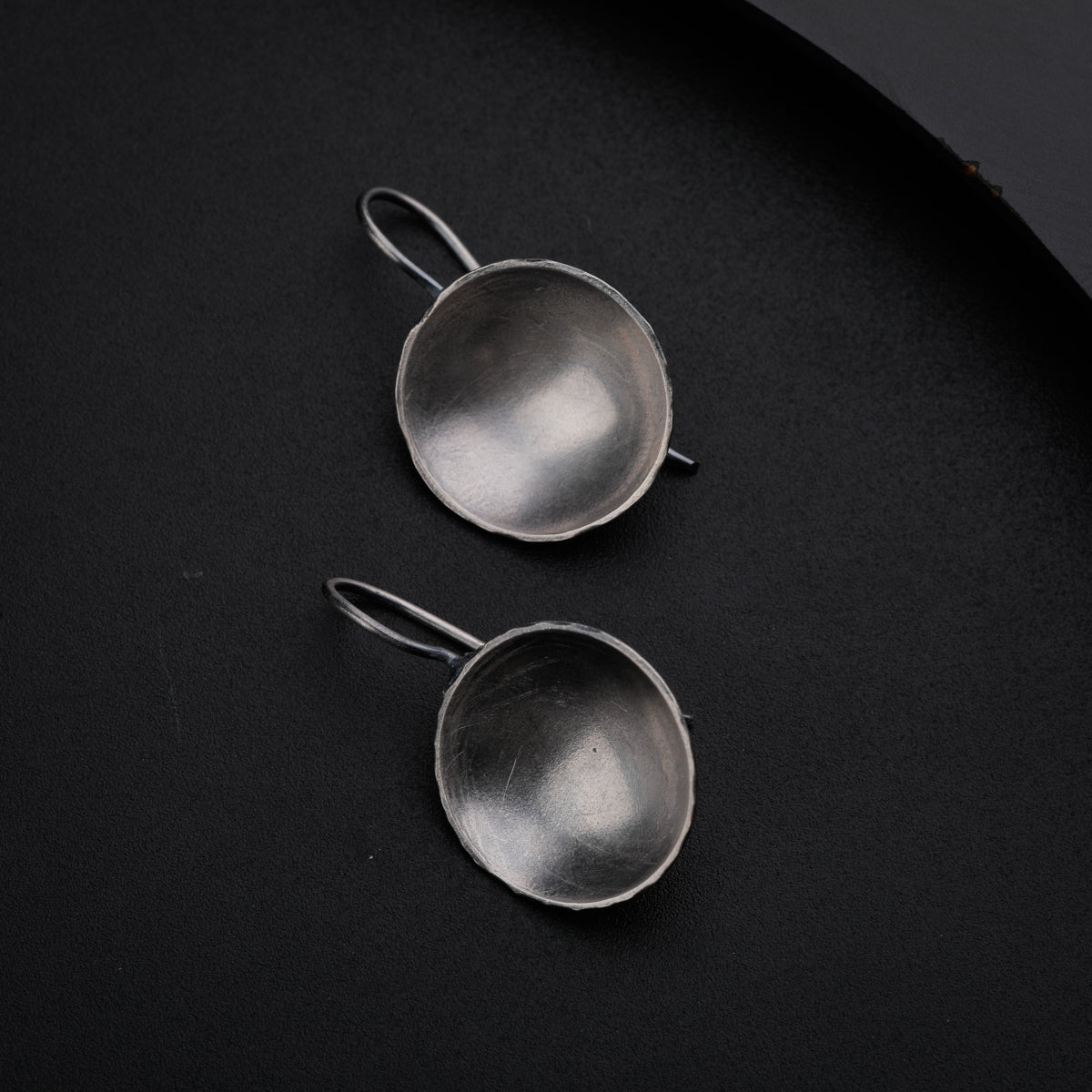 Silver Oxidized Vatee Earring (Small)