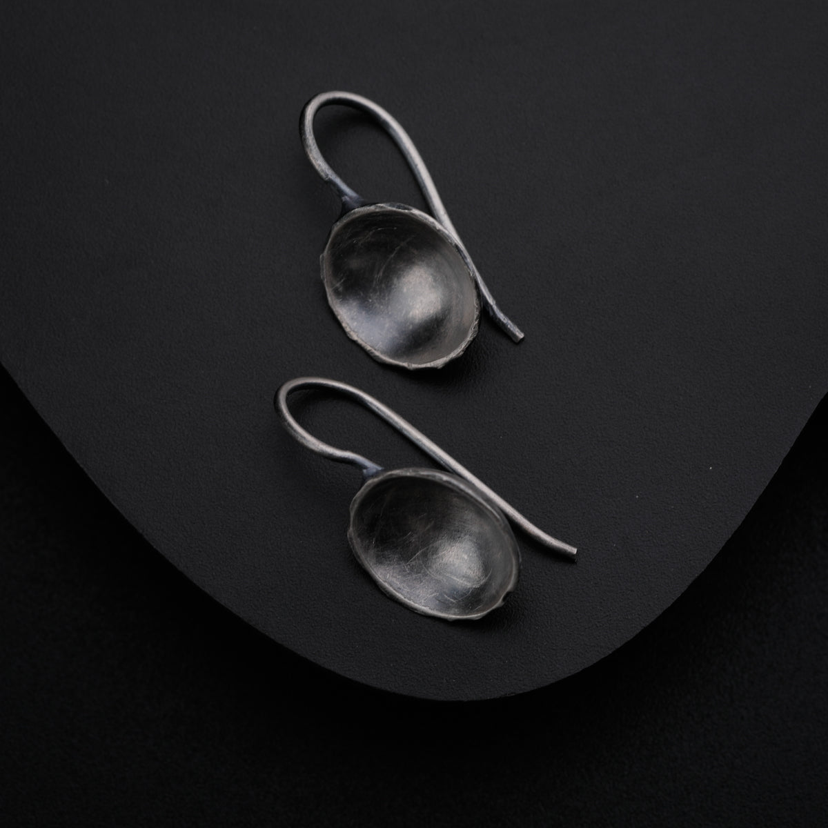 Silver Oxidized Vatee Earring (Big)