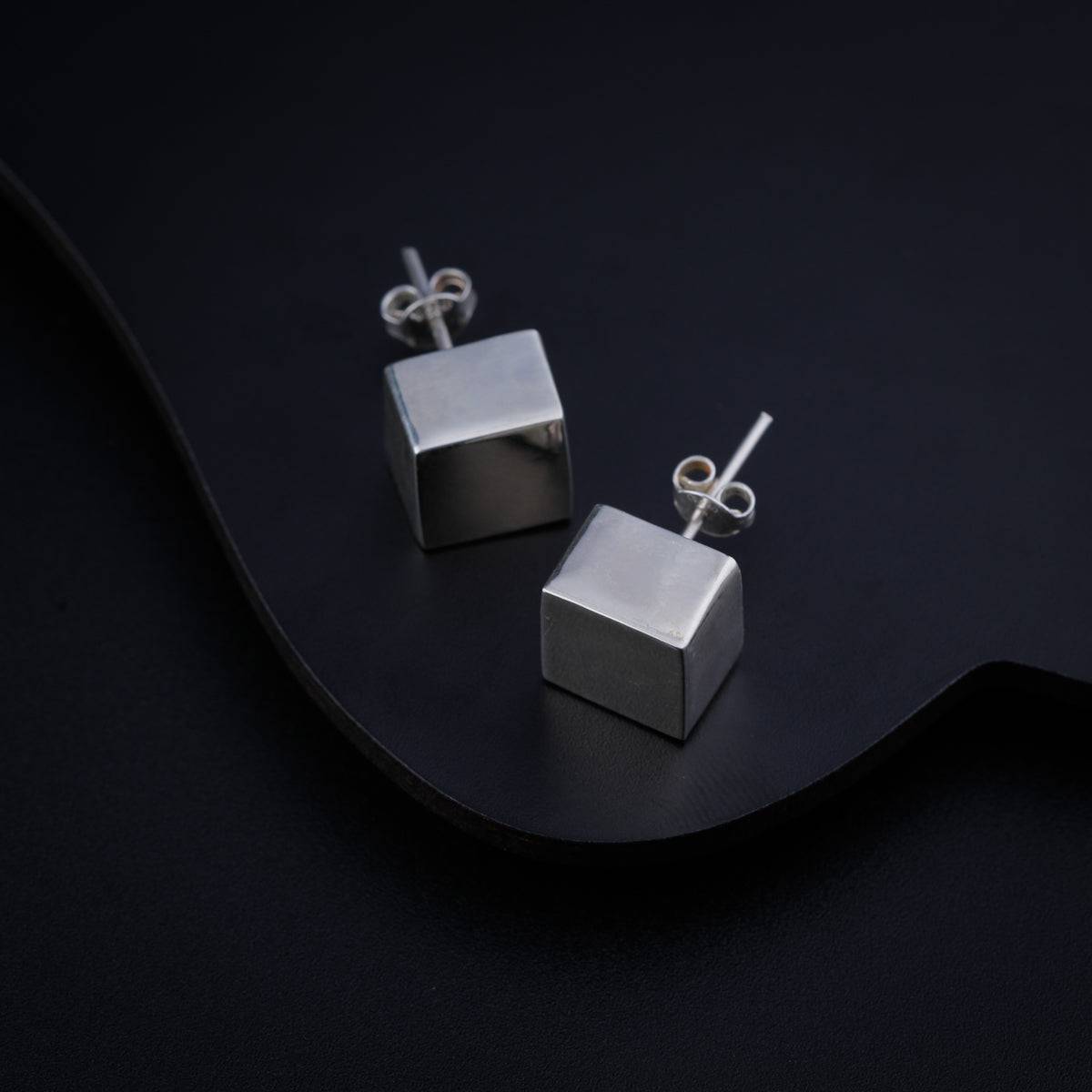 3D Square Earring